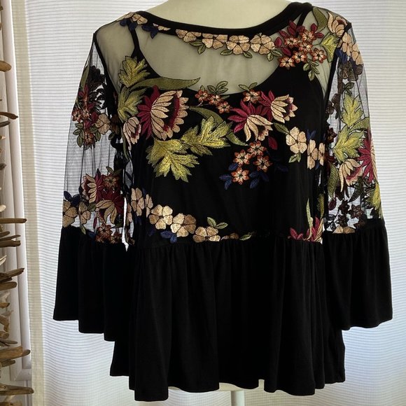 NWT Embroidered Top by Anthropologie - Picture 2 of 6